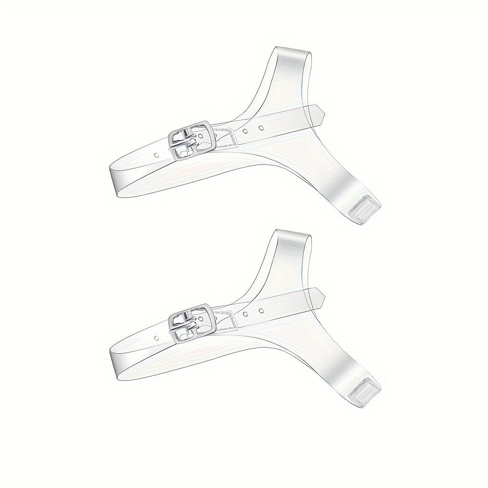 Women's Transparent Plastic Shoe Straps for High Heels, Detachable Ankle Laces