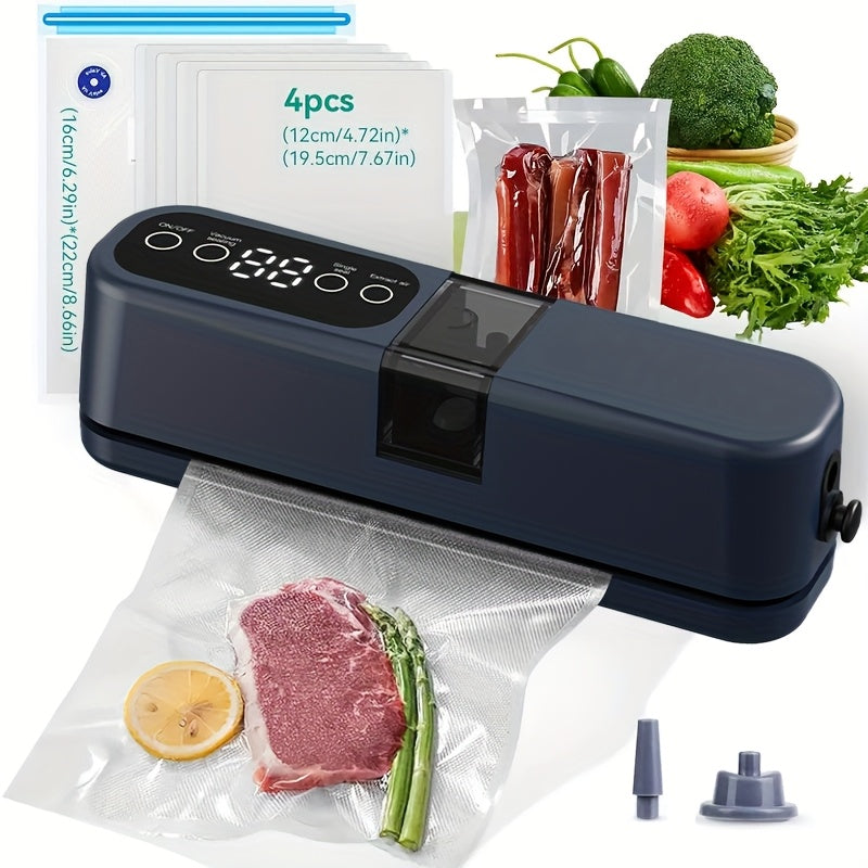 Portable USB vacuum sealing machine with multifunction food preservation for long-term storage