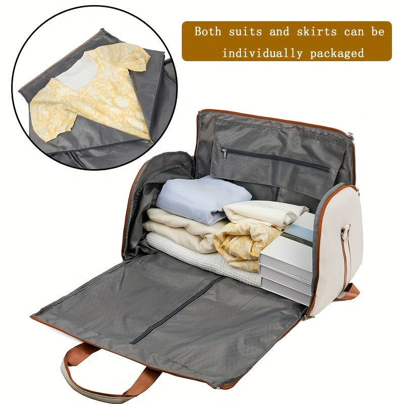 60L Multifunctional Travel Backpack Nylon Wet Dry Separation Shoe Compartment Removable Strap