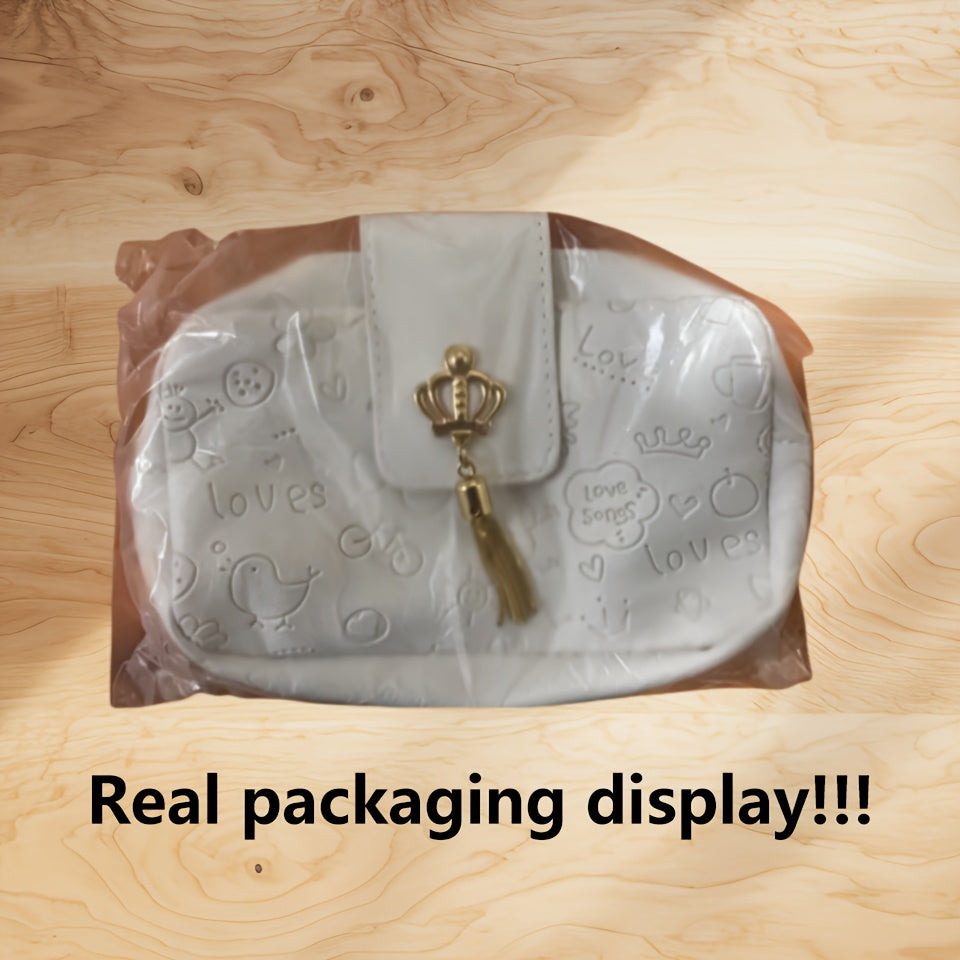 Yangi moda tendentsiyasi yuqori tuzilishga ega, to'qimachilik dizayni va nozik bosma bilan bezatilgan xoch sumka. Zipper yopilishi bilan birga keladi va beshta rang tanlovi mavjud. Mukammal Sevgi kuni yoki tug'ilgan kun sovg'asi. O'lchovlar