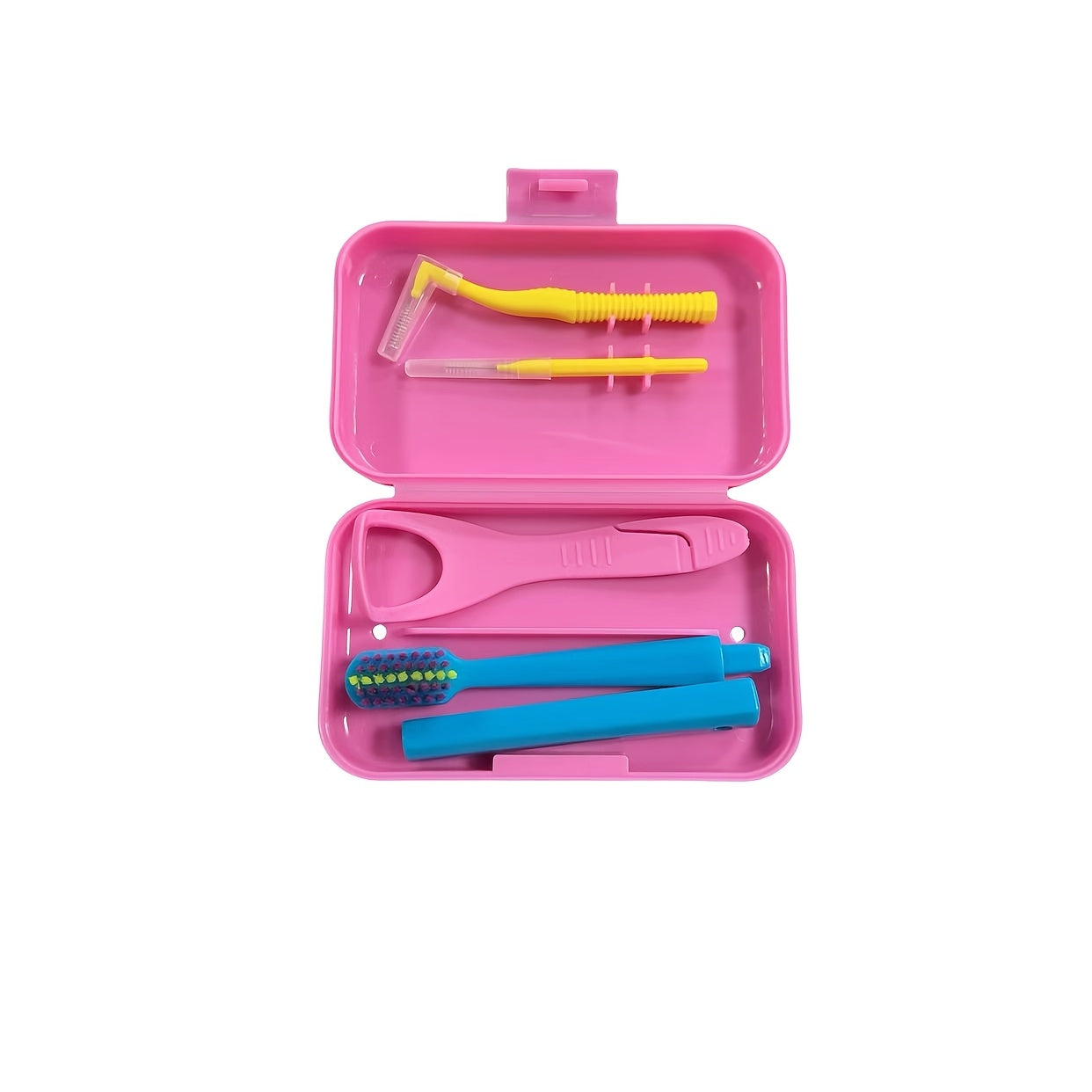 Kattalar uchun og'iz parvarishi to'plami tish cho'tkasi, interdental cho'tka, tilni tozalash uchun scraper