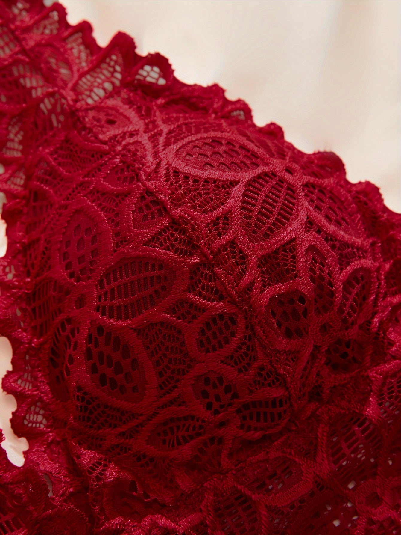 Conjuntos de lencería floral para mujer, sujetadores inalámbricos de encaje y bragas con elasticidad