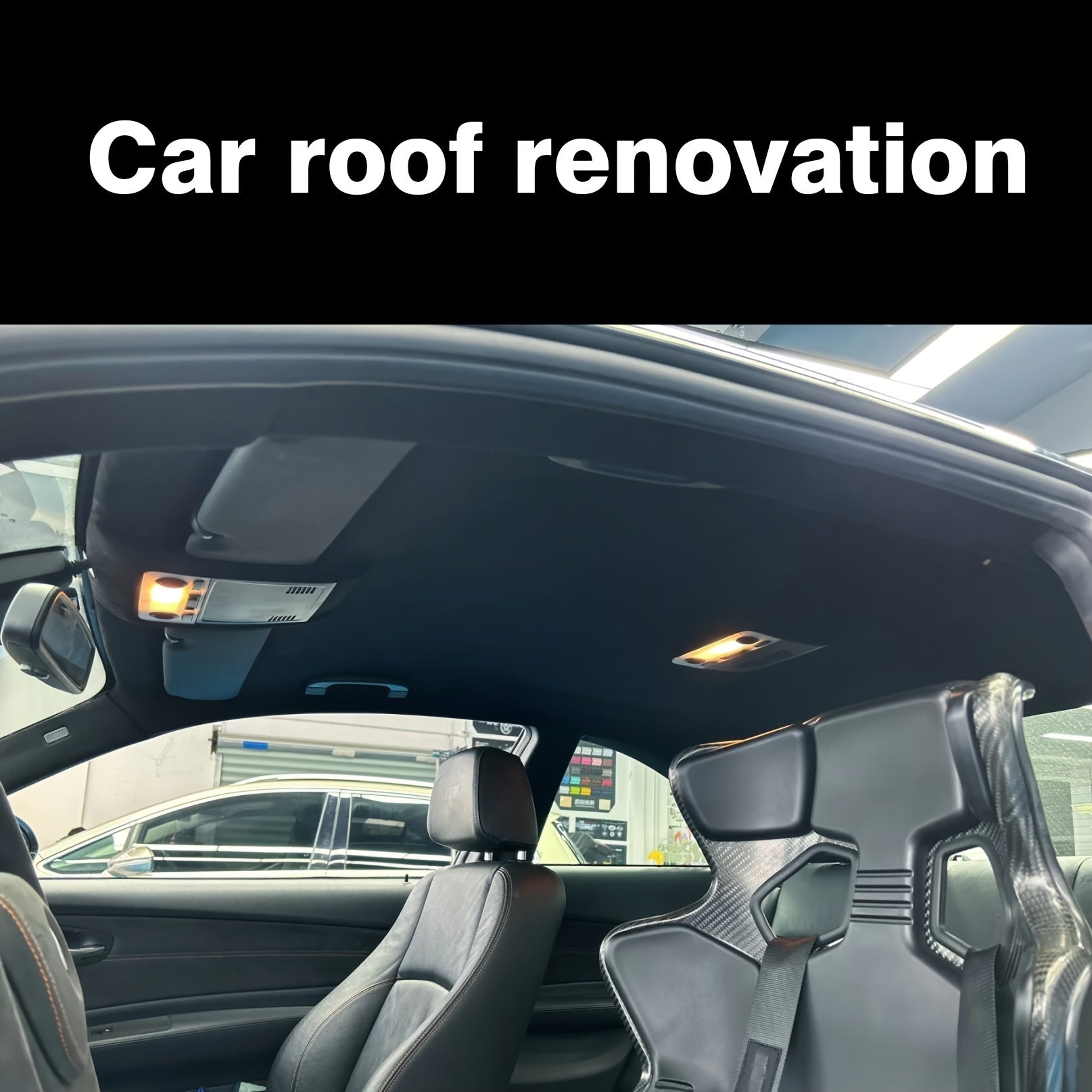 Black Velvet Adhesive Car Interior Wrap Durable Self-Adhesive Film