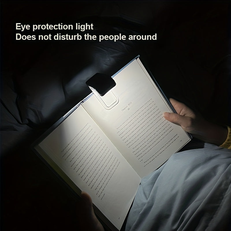 Dimmable LED Clip-On Book Reading Light Touch Control Warm White Eye Protection Tabletop Lamp