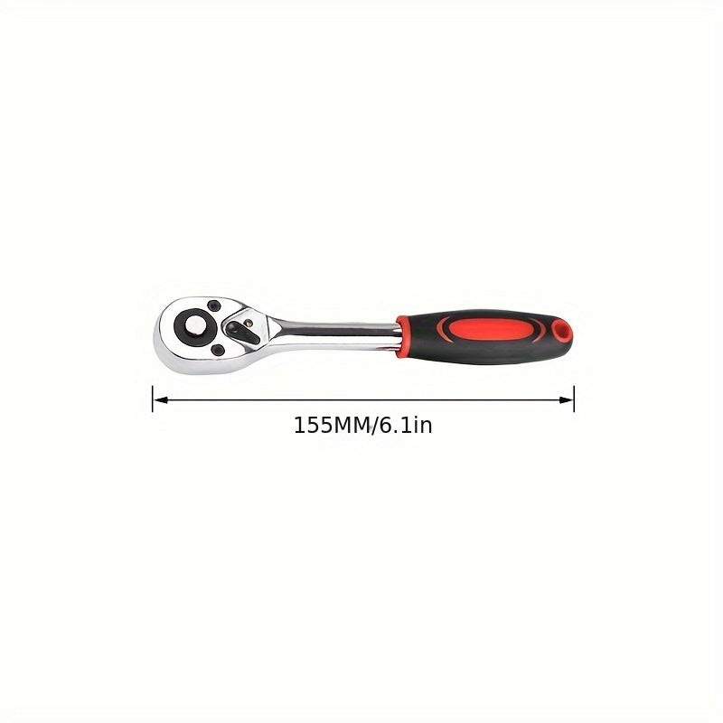 3-Piece Ratchet Wrench Set 1/4 3/8 1/2 Inch Quick Release Telescopic