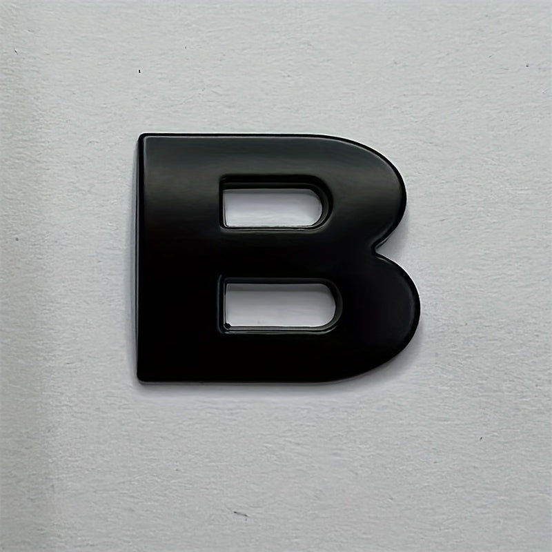 Металлические наклейки с буквами из цинкового сплава, автомобильные наклейки, черные номера, наклейки с именами