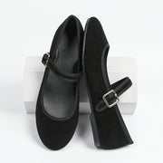 Zapatos planos de mujer tipo Mary Jane con correa en el tobillo, slip-on, casual y para oficina