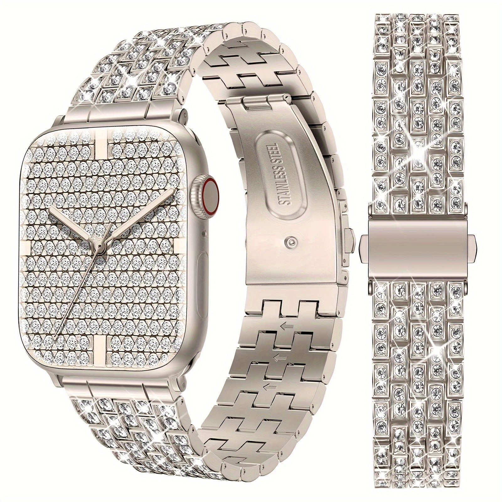 LUOHIA блестящий и красивый браслет для iWatch, подходит для Ultra Series 1-10 и SE.