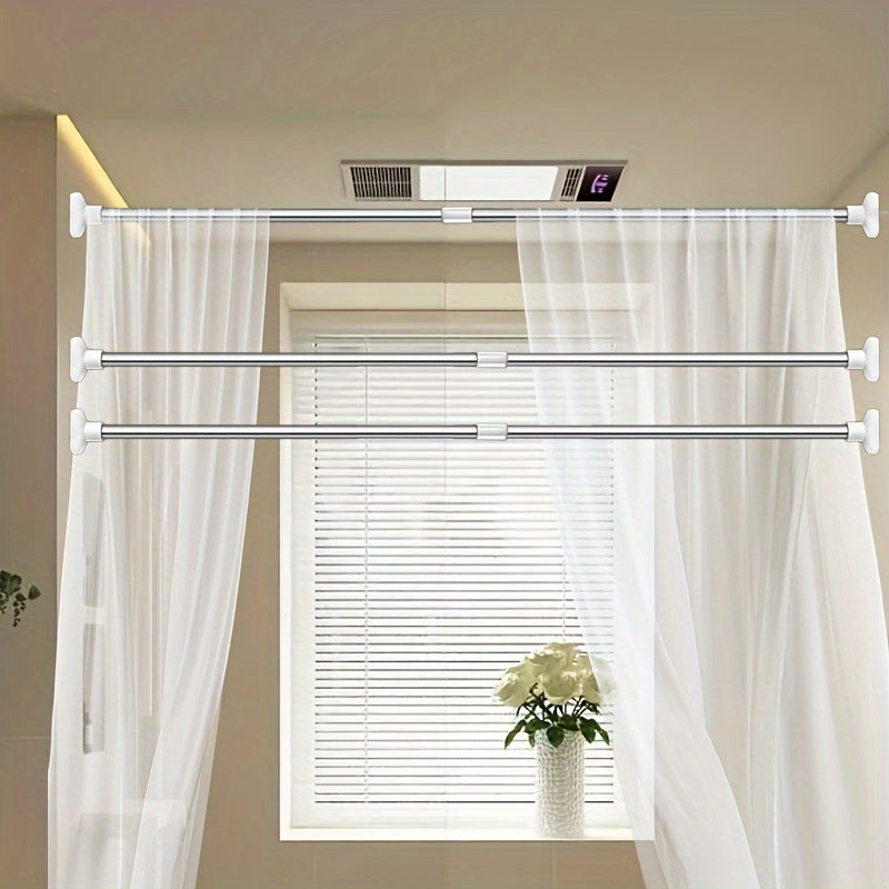 Stainless Steel Telescopic Rod for Wardrobes Bathrooms and Bedrooms Multi-Functional Support