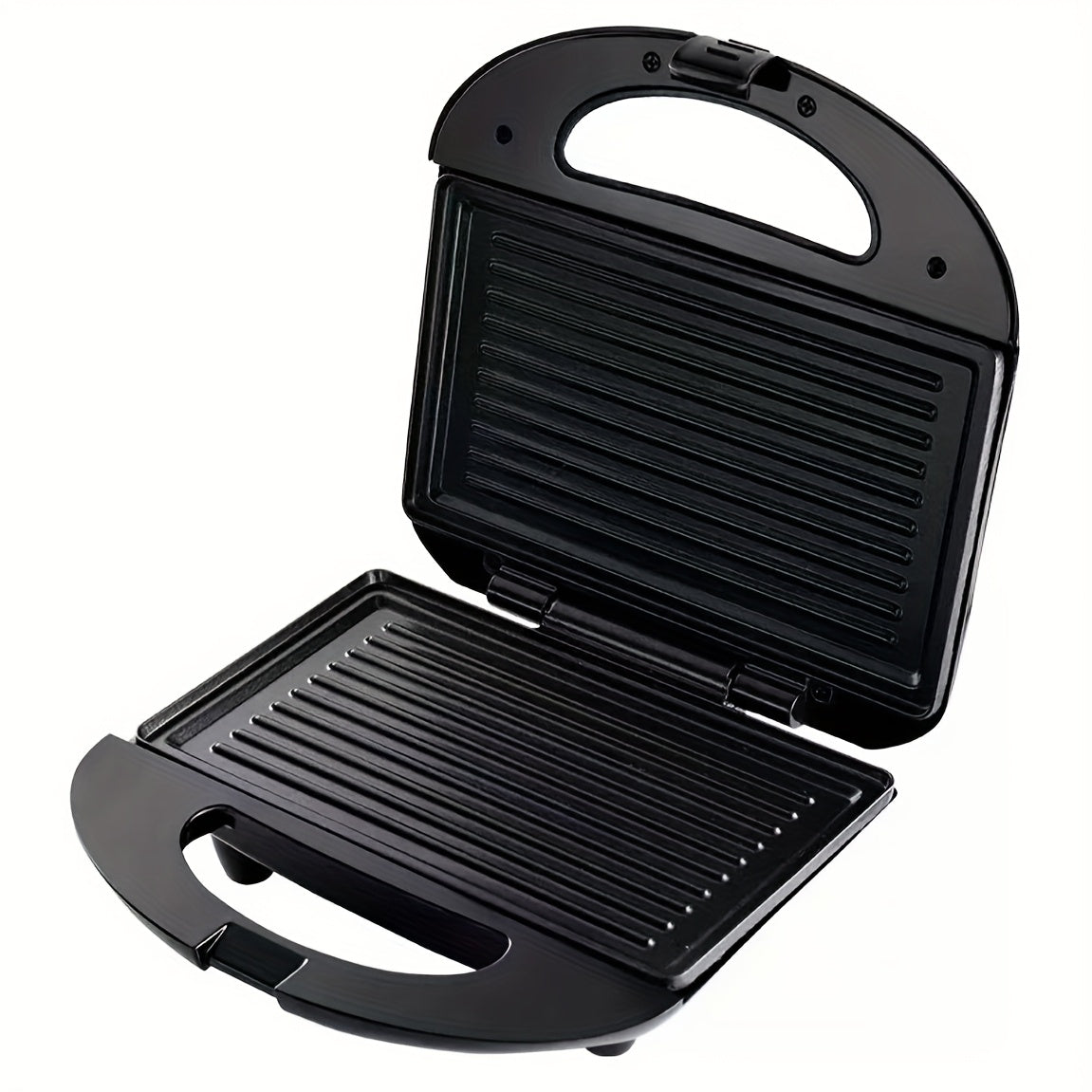 Uyda tuxum pishirish uchun yopishmaydigan panlar, LED ko'rsatkichlar va sovuq tutqichlar bilan 1 ta sendvich tayyorlagich, toster va panini press.