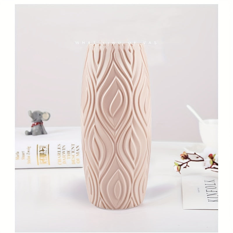 Plastic Flower Vase Drop-Resistant Unbreakable Home Decor