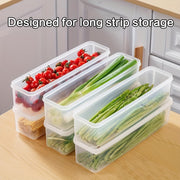 Set of 6 Plastic Food Storage Containers with Lids for Refrigerator Organization