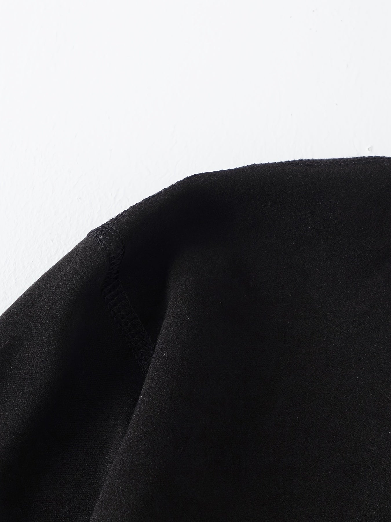 Men's Fleece Turtleneck Long Sleeve Shirt Fall Winter Solid Knit Polyester Elastane