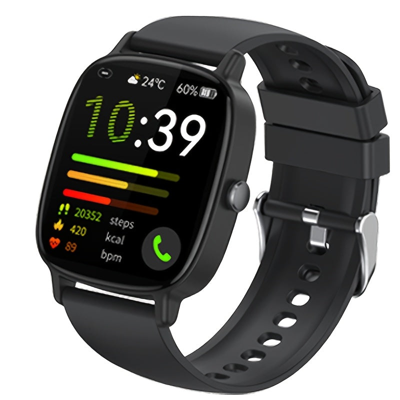 Unisex Smartwatch with 4.7cm TFT Display Fitness Sleep Tracker Sedentary Alert Wireless Calling Multi-Sport Compatibility