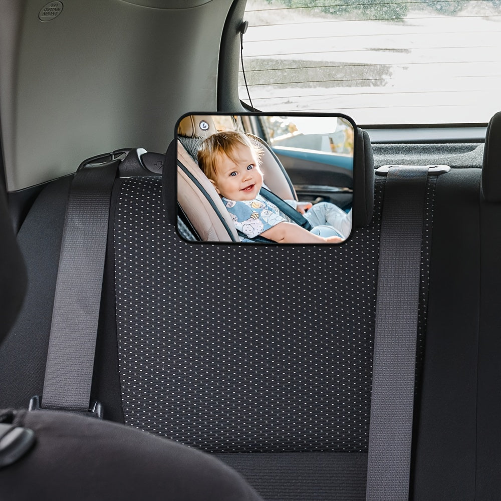 High Definition Car Rearview Mirror for Kids Seat Safety Monitoring Durable ABS Material