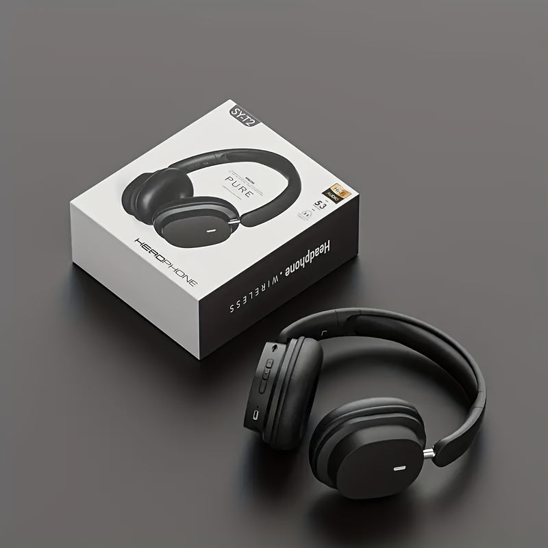 Wireless Noise-Canceling Headphones with Deep Bass and Built-in Microphone