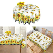 Durable Summer Tablecloth for Home Dining, Stain and Wrinkle Resistant