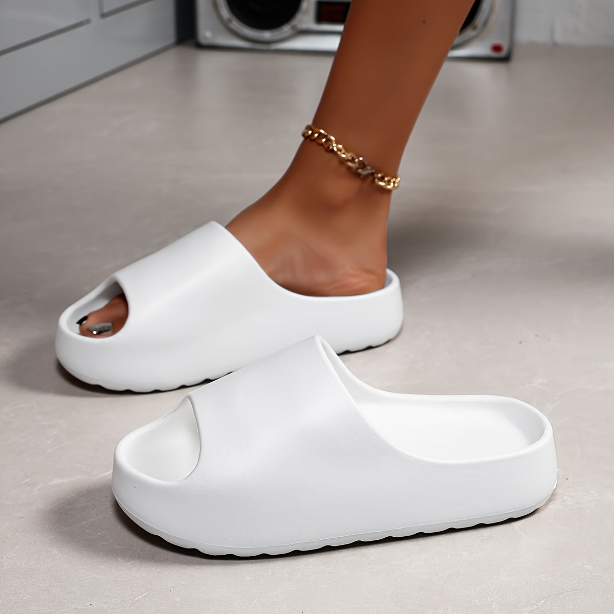 Ayollar uchun EVA slip-on sandallari, engil, ochiq barmoqli, nafas oladigan, ichki va tashqi foydalanish uchun