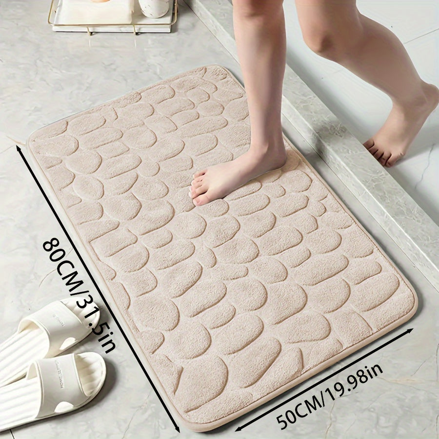 Zarif tosh naqshli poliester hammom matosi, yuqori zichlikdagi ko'pik, sirpanmaydigan to'qima dizayni. Hammom, dush, hammom bezaklari uchun juda singdiruvchi va yumshoq qulaylik.