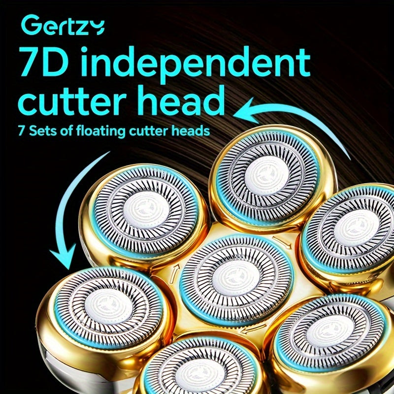 Мужской цифровой бритвенный прибор 5-в-1 триммер для бороды машинка для стрижки волос триммер для носа беспроводной