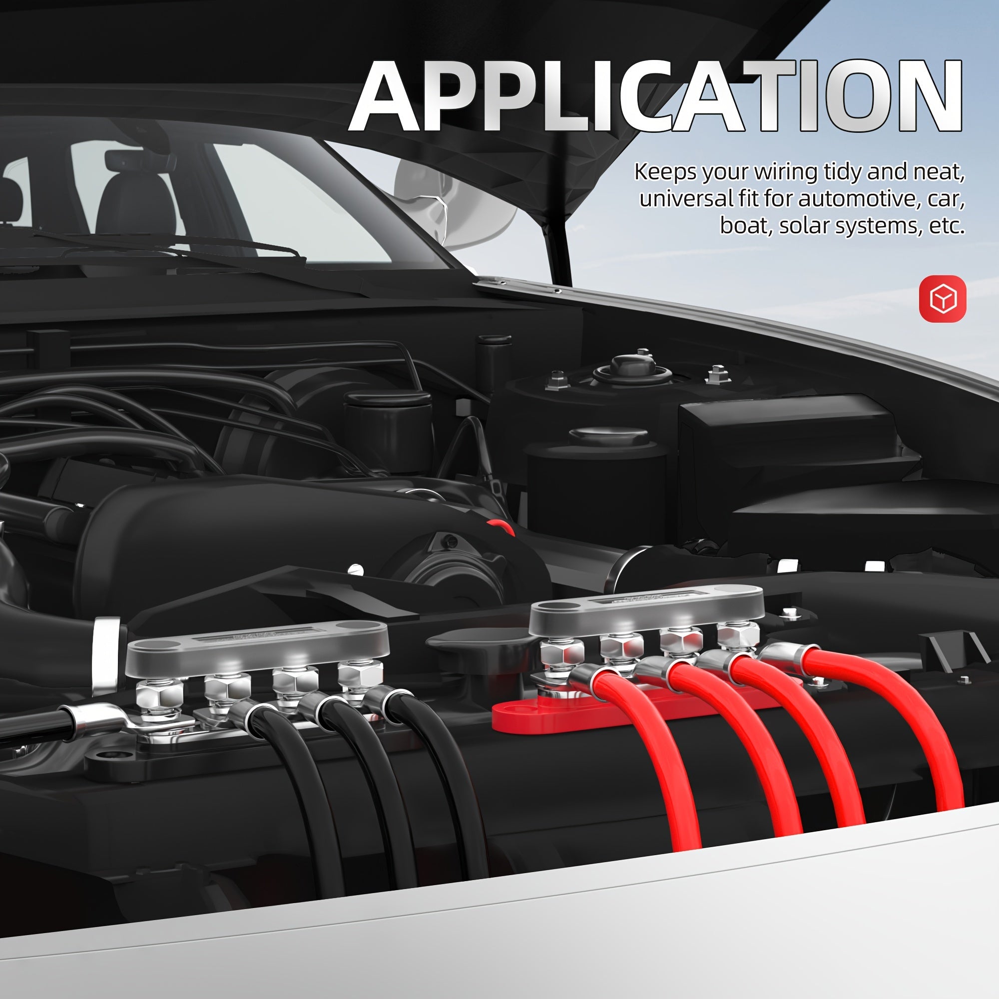 Мини-блок распределения питания, шина 150A, 12V, 48V DC, 300V AC, морской, автомобильный, солнечный