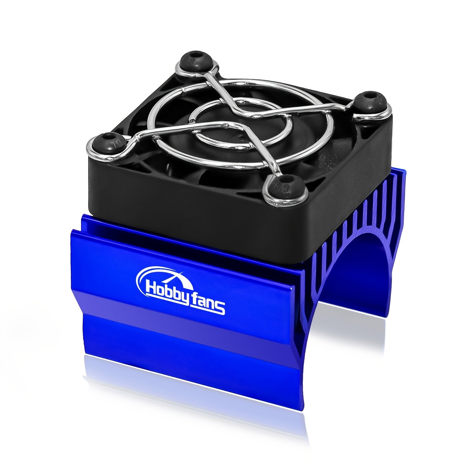 Ventilador de enfriamiento RC de 40mm con disipador para motores de coche RC Azul