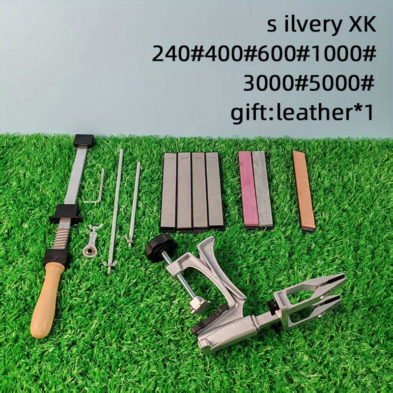 Kitchen Knife Sharpener Kit Adjustable Fixed Angle Easy Sharpening Horizontal Vertical