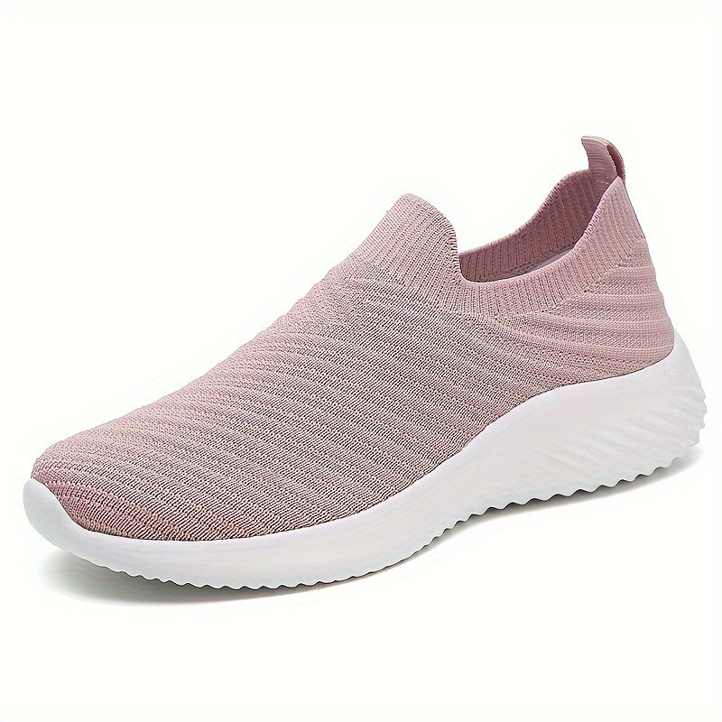 Ayollar uchun kundalik sport slip-onlar nafas oladigan, engil, qulay