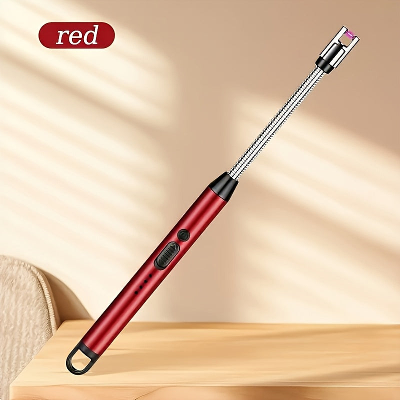 Rechargeable USB Arc Lighter Black Windproof Outdoor Indoor Candle Cooking