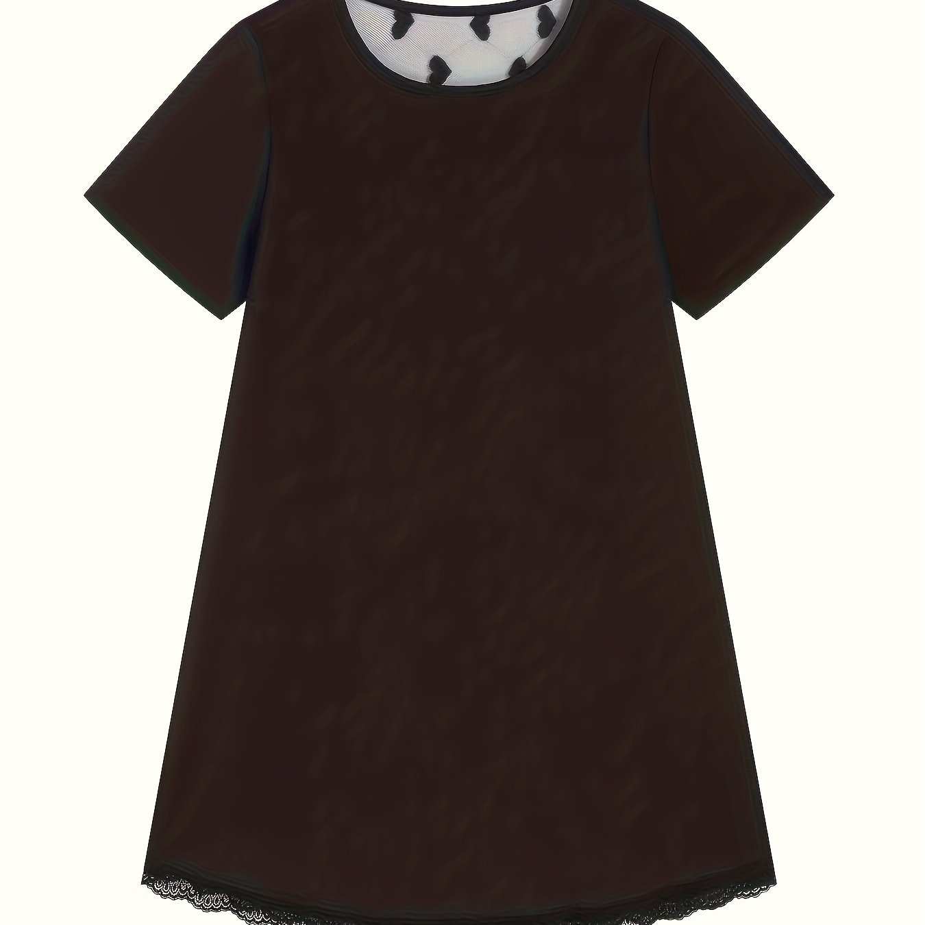 See-Through Lace Back Nightgown for Women Casual Sexy Lingerie