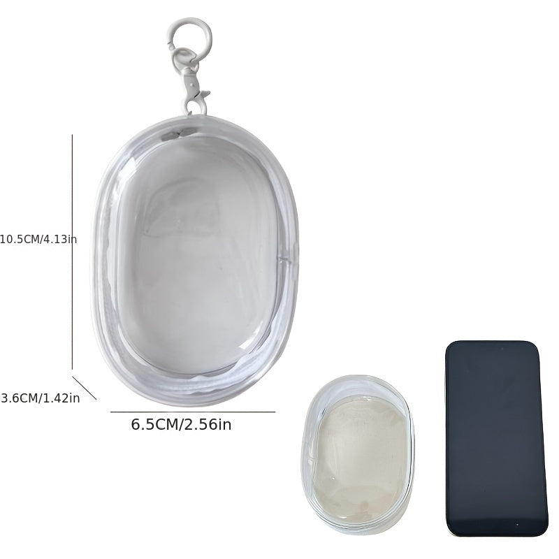 Multipurpose Storage Bag with Keychain for Cables, Headphones, Lipstick and Keys Travel Organizer Gift