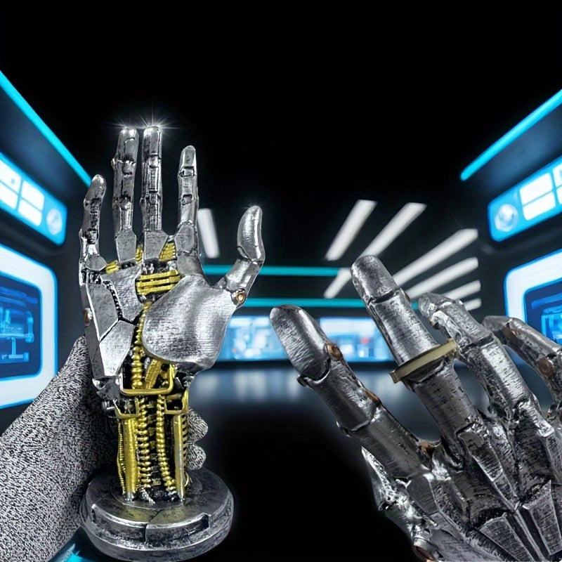 Cyberpunk Mechanical Hand Gaming Controller Stand Desktop Headphone Holder Black Durable Universal Fit