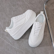 Women's Low-Top Lace-Up Sneakers White Casual All-Day Comfort