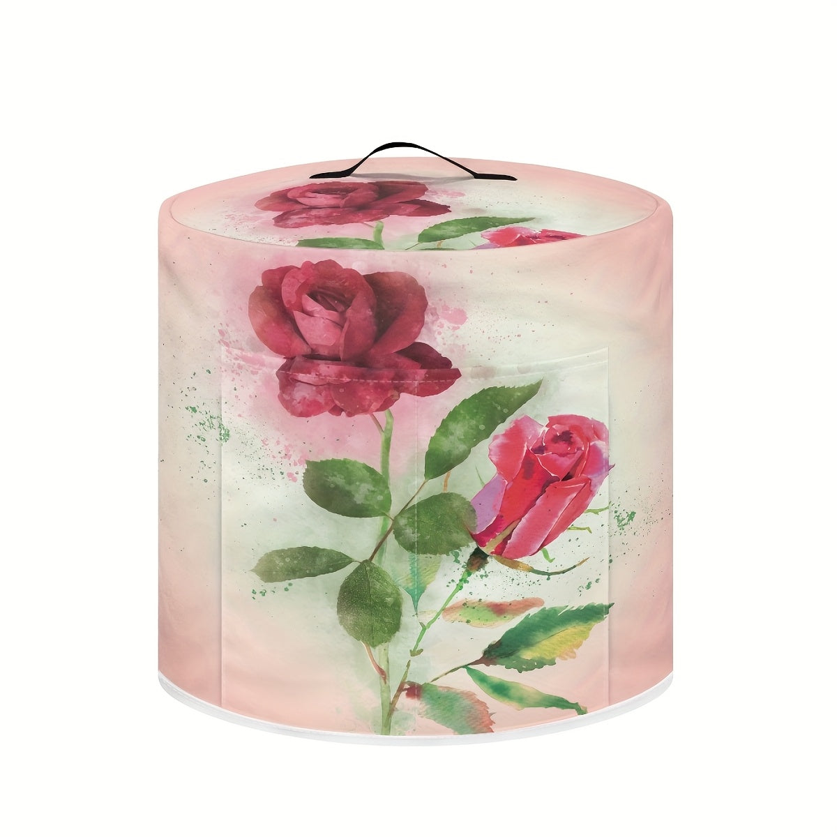 8 kvartli Instant Pot uchun yuqori tutqichi, cho'ntaklari va yuvilishi mumkin bo'lgan dizayni bilan roza naqshli bosim pishirgich qopqog'i oshxona asboblarini toza saqlaydi.