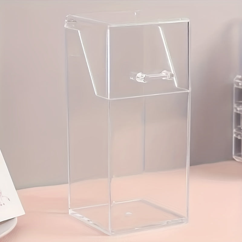 Acrylic Dustproof Storage Box with Lid for Masks Organizer Multifunctional Clear Container