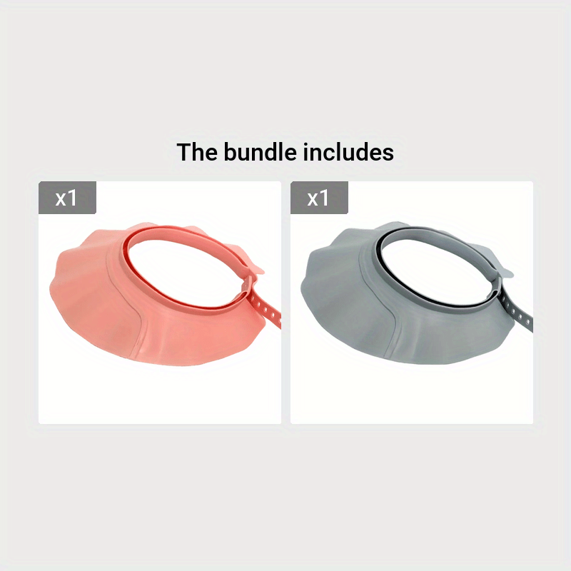Gorro de ducha ajustable a prueba de agua para bebé, protección para oídos y ojos