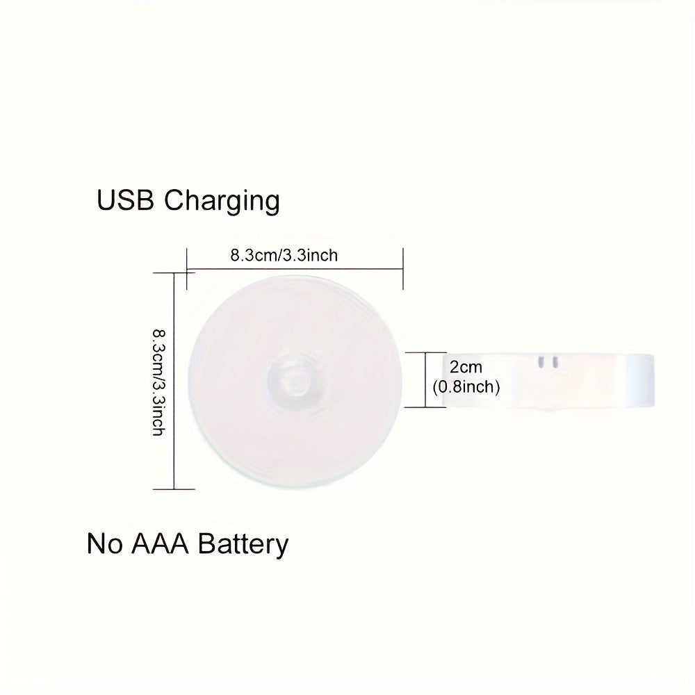 Motion Sensor LED Night Light USB Rechargeable Reading Lamp for Cabinets Wardrobe Set of 1 2 4 or 6