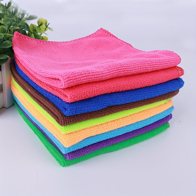 Microfiber Cleaning Cloths Set 30x30cm Soft Absorbent Non-Shedding Space Theme for Kitchen Bathroom Living Room Office