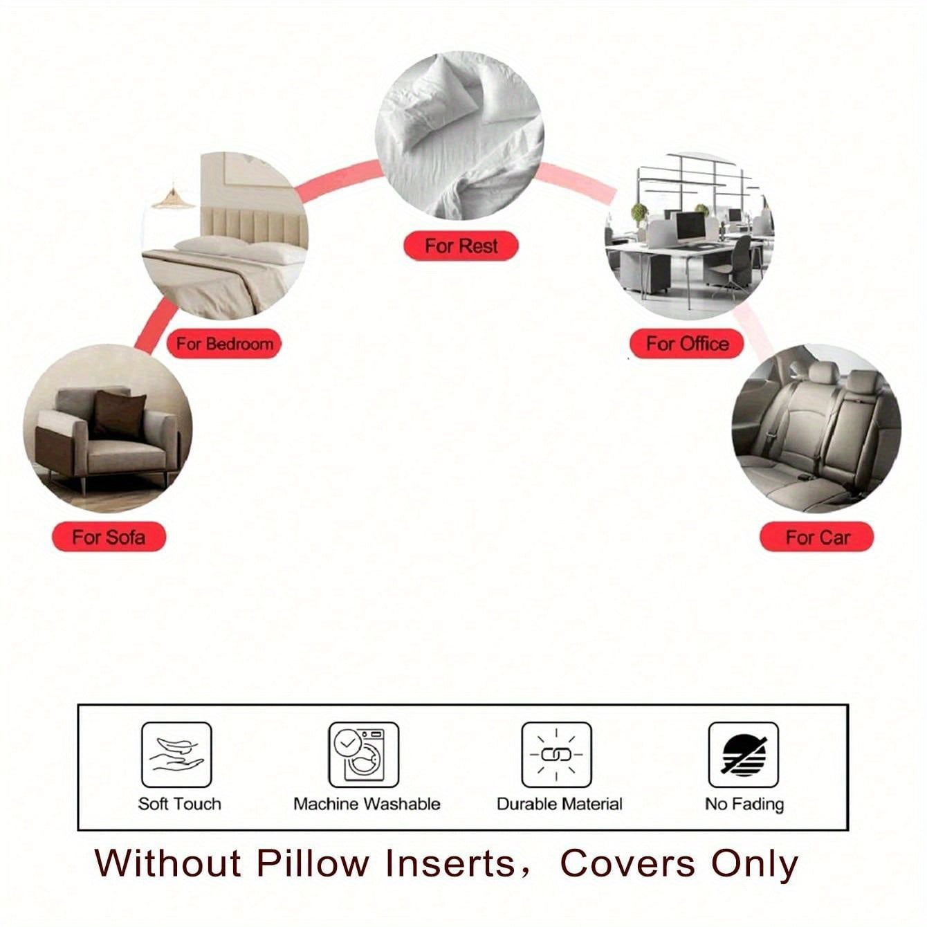 Maxsus Rasmli Surat Yostiq Qopqog'i Kvadratcha Oyoqchalikka Yostiq Qopqog'i Yumshoq Polyester Yuviladigan Uy Dekori