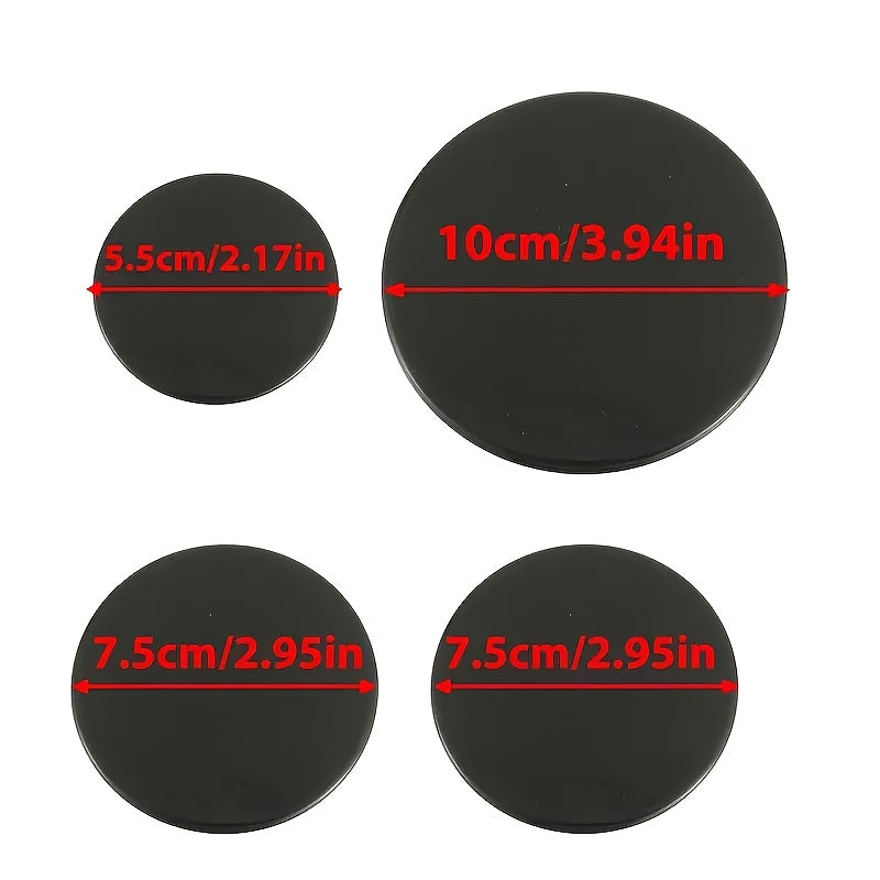 Set of 4 Gas Stove Burner Covers Oven Flame Cap Protectors for Kitchen Metal Burners