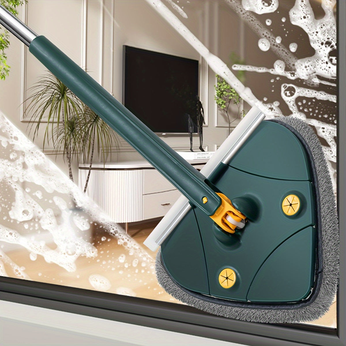 Uzaytiriladigan Squeegee bilan Qirqish va Mopp, Yurak shakli, Ko'p maqsadli tozalash asbobi