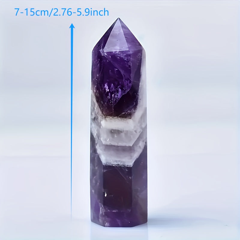 Amethyst Kristalli Obelisk Qalam Uchi Minerali Namuna Sogʻishtirish va Dekor uchun