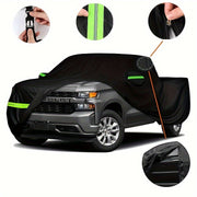 Full Car Cover for Pickup Truck Oxford Cloth Black Windproof Dust Snow Resistant