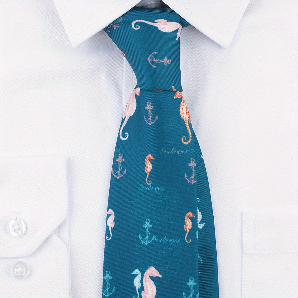 Men's Polyester Tie with Multicolor Modern Novelty Print