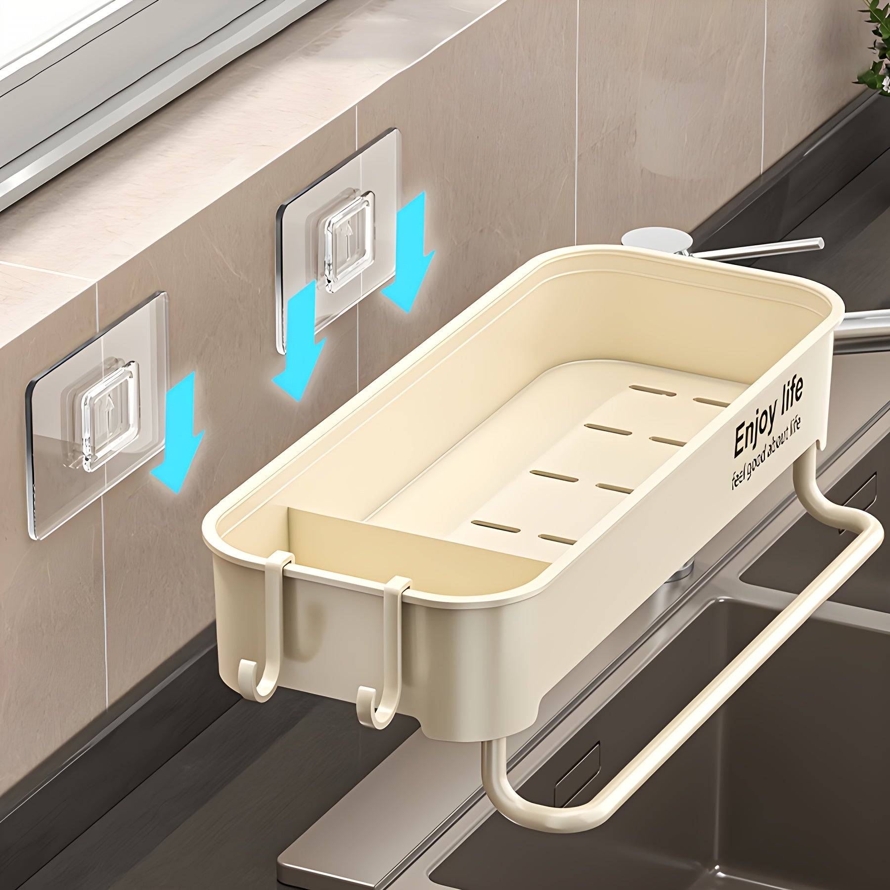 Thickened Kitchen Sink Organizer, Easy Install, Multiple Colors, Storage for Cleaning Supplies