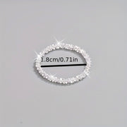 Ayollar modasi issiq to'lqin porloq uzuk metall zargarlik buyumlari