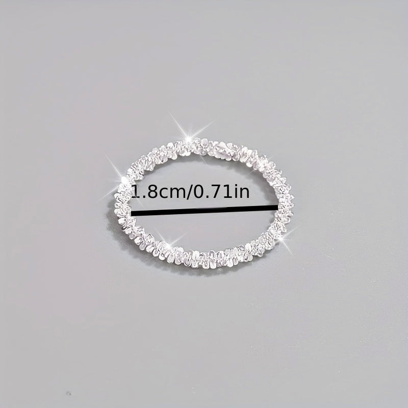 Ayollar modasi issiq to'lqin porloq uzuk metall zargarlik buyumlari