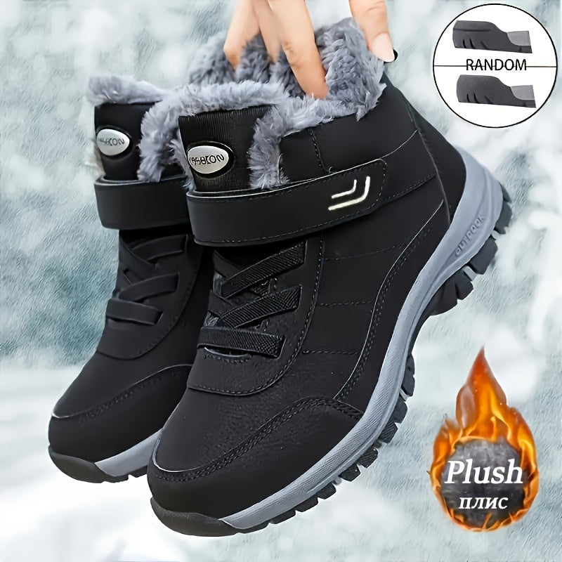 Women's Elderly Thickened Winter Snow Boots Waterproof Outdoor Mountaineering Shoes