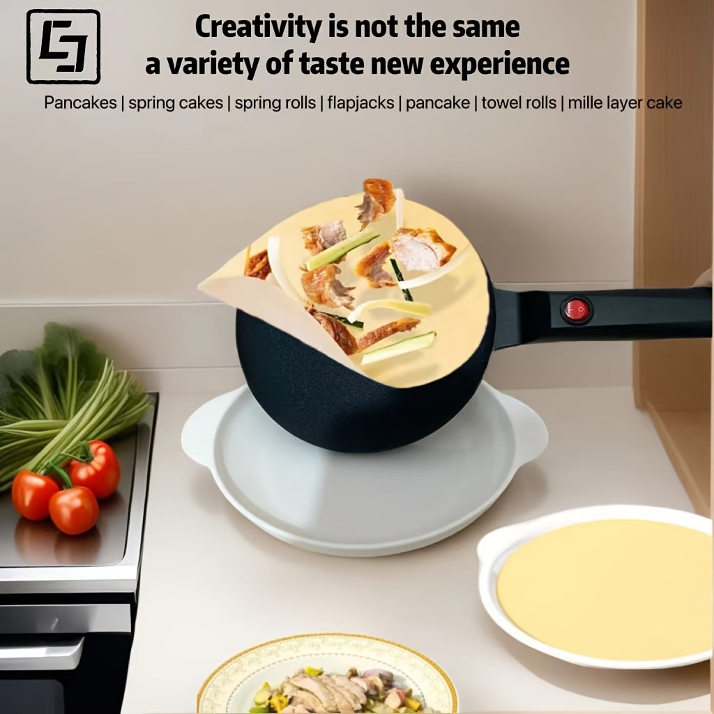 Pankeklar, vafli, tuxum va sendvichlar uchun ideal elektr griddle. Kompakt, bardoshli alyuminiy dizayn va haroratni boshqarish. Uy, ofis, yotoqxona yoki avtoulovda foydalanish uchun mukammal. Batareyaga ehtiyoj yo'q.