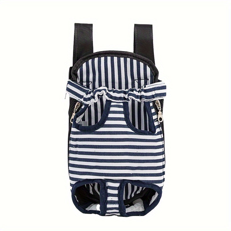 Adjustable Pet Carrier Backpack for Small to Medium Dogs and Cats Polyester with Shoulder Pad